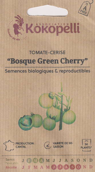Tomate "Bosque Green Cherry"